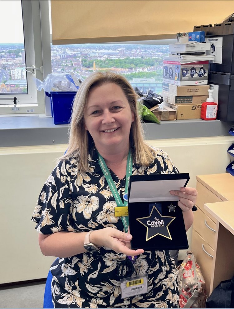 @CavellTrust So pleased to receive this today. I always feel like my job in neonates is a real privilege, and the nursing team I’m a part of are all amazing. 
To receive this for going above and beyond for colleagues is truly lovely. 
#cavellstaraward #neonatalnursing #uhsussex