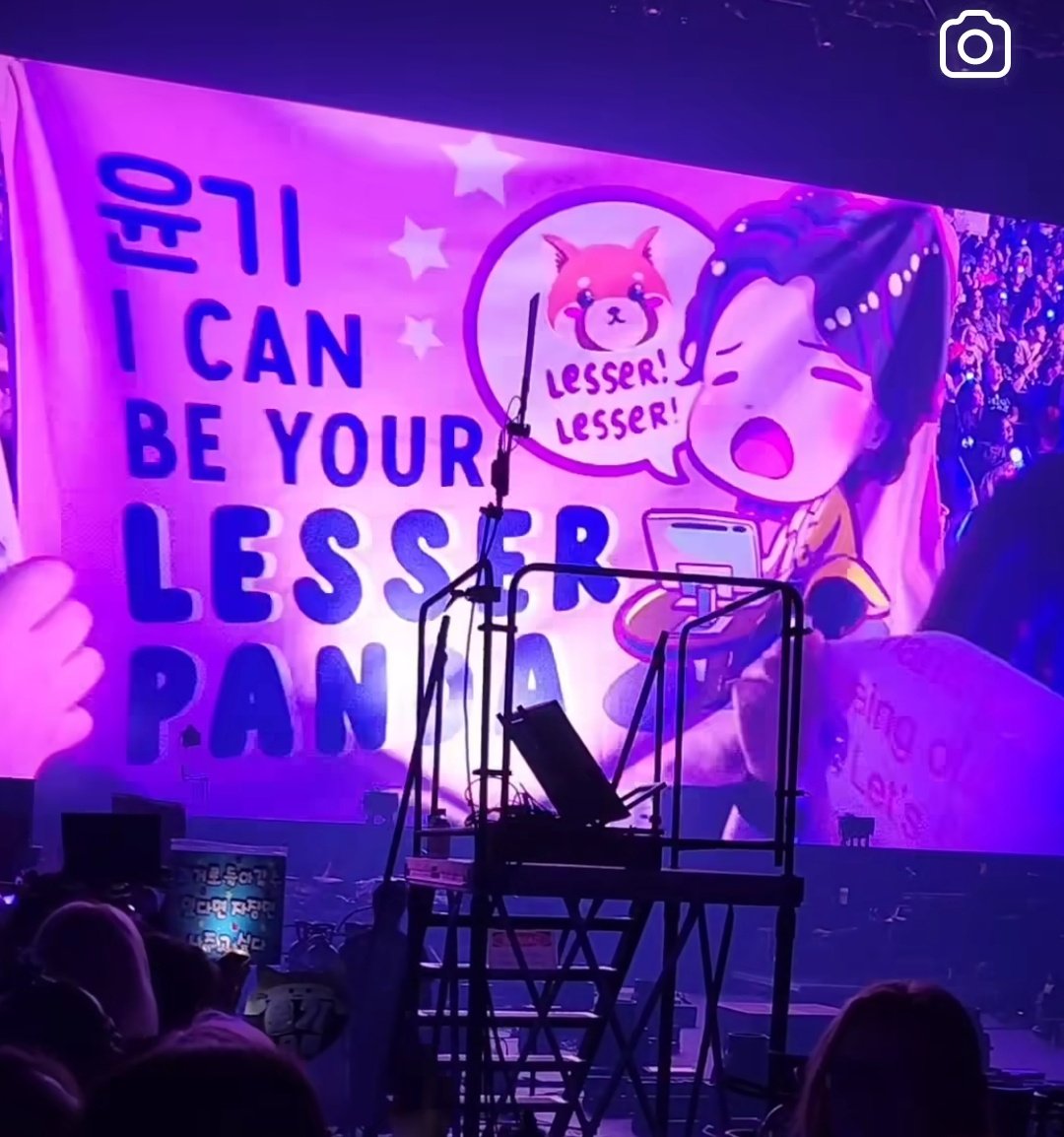 So you're telling me someone brought an 'I can be your lesser panda' slogan to Yoongi's concert and I had to learn it AGES later through Instagram??