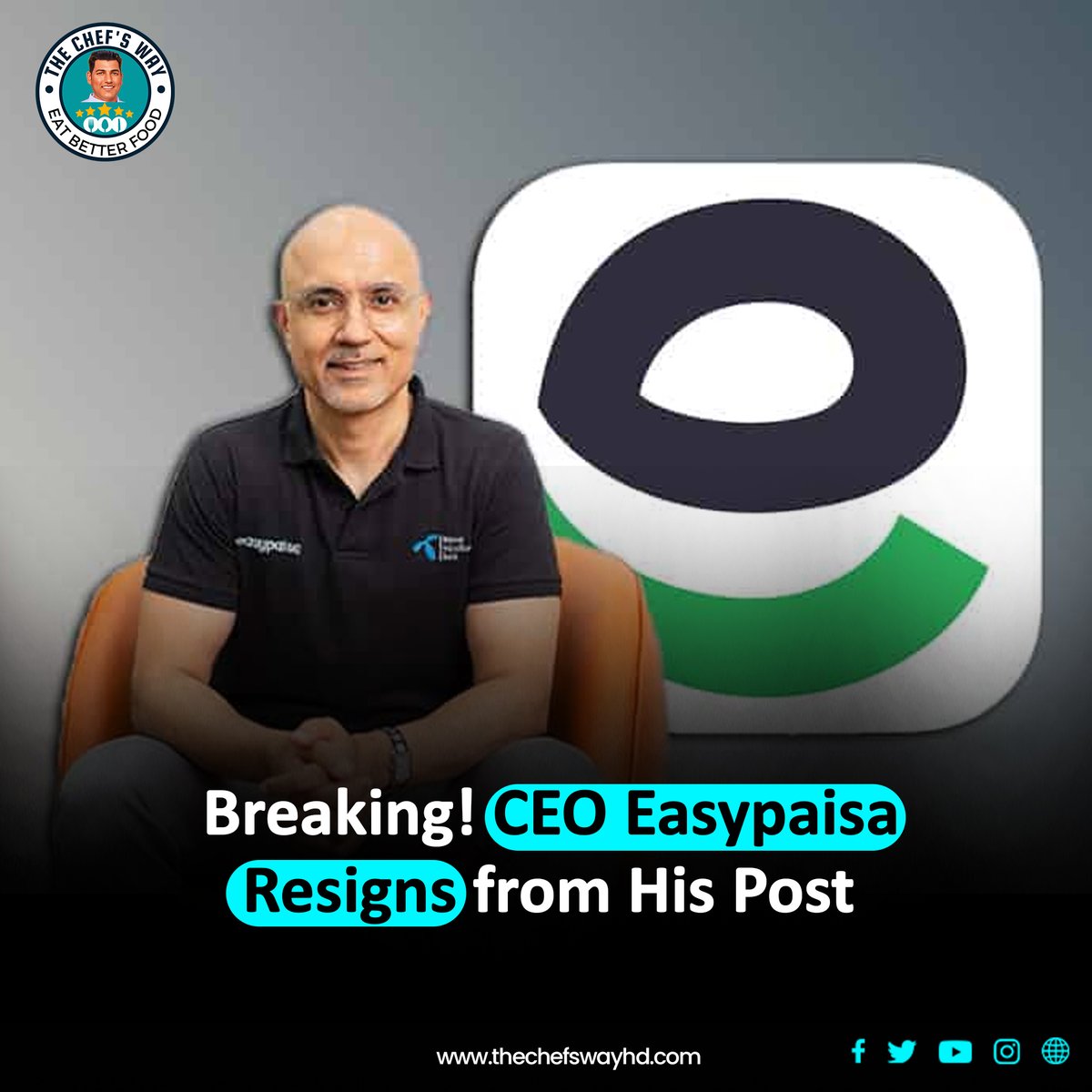 M. Mudassar Aqil, the CEO of Telenor Microfinance Bank, has reportedly resigned from his position to pursue a new opportunity abroad. This has raised concerns about the future plans of Telenor #easypaisa #resign #CEO #telenor #microfinance #resigned #mobile #wallet #thechefsway