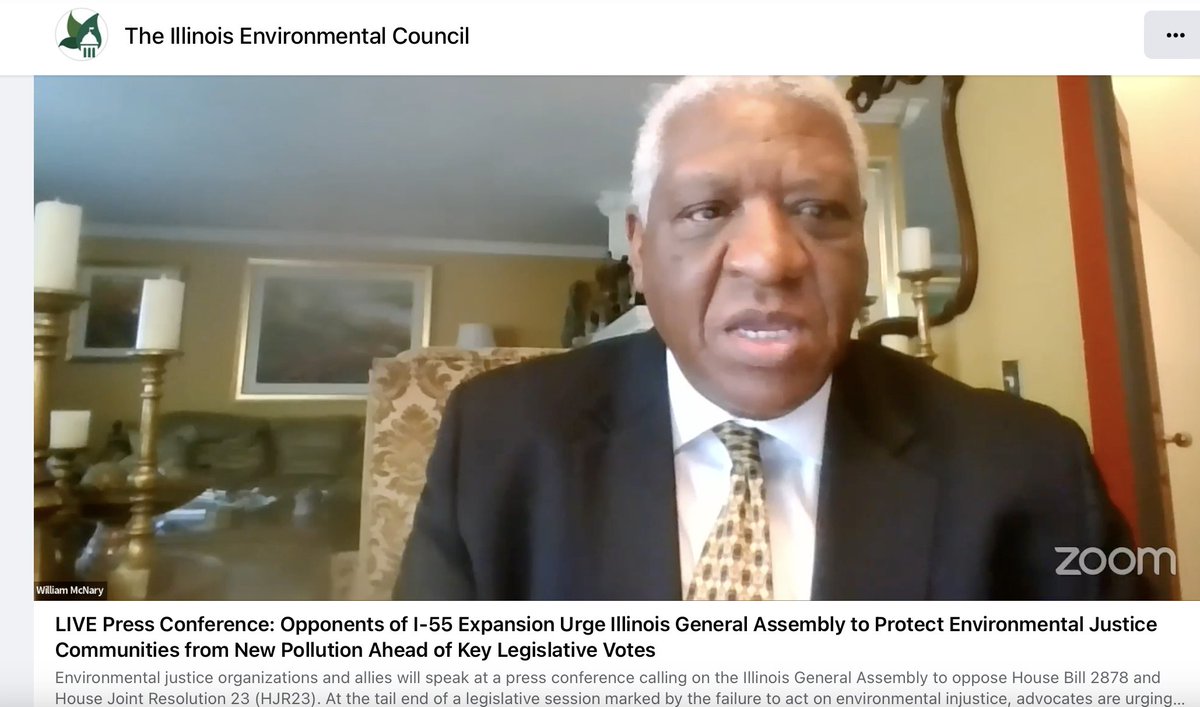 Call on the General Assembly to oppose HB2878, which contains new pathways to highway expansions like the I-55 expansion in HJR23.

Mr. McNary from @CitizenActionIL with the gems... 
'fast tracked deals very rarely benefit the public.' 
#CleanAirNow #NoToI55Emissions