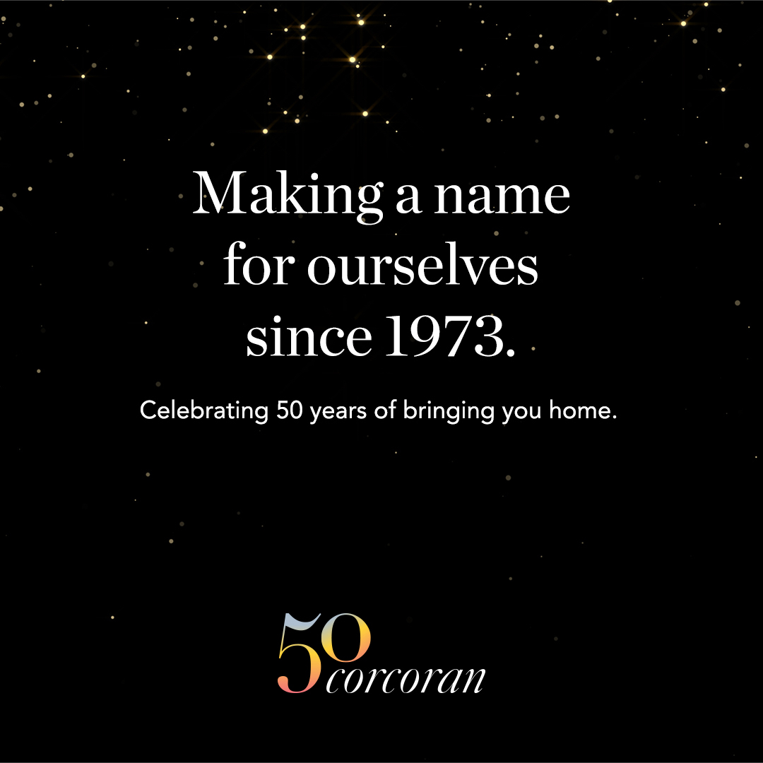 Corcoran is celebrating 50 years of excellence! It's been an incredible journey serving our clients and making dreams come true. Here's to another 50 years of success! 🎉🥂 #corcoran50thanniversary #thecorcorangroup