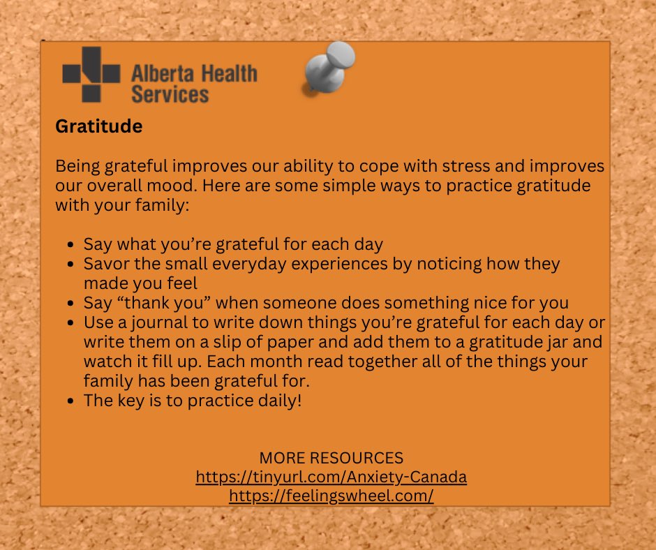 This month’s AHS Addiction &amp; Mental Health newsletter focuses on emotions! See the attached pics for quick info on understanding and processing feelings, self-care and gratitude! #MentalHealthMatters
