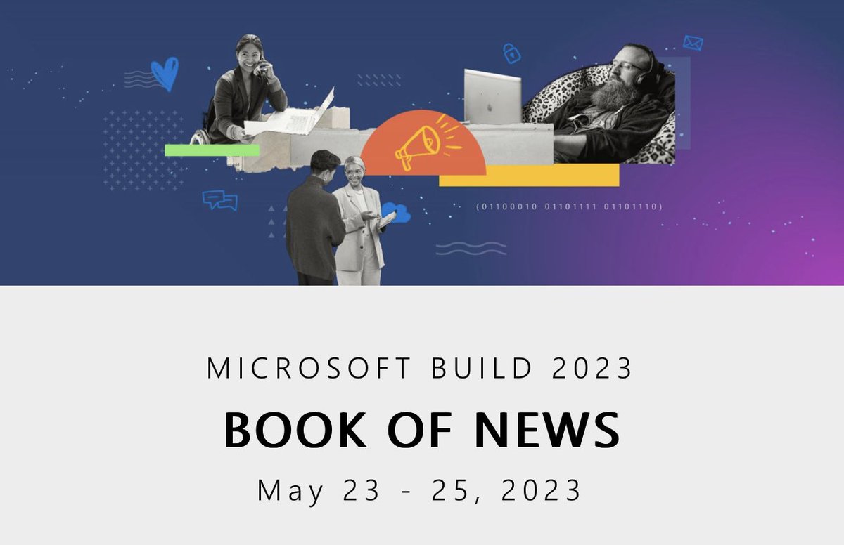 DanWahlin's tweet image. Interested in learning more about all of the Build announcements (and more) in a single place? Check out the Build 2023 Book of News!

news.microsoft.com/build-2023-boo…

#Build2023