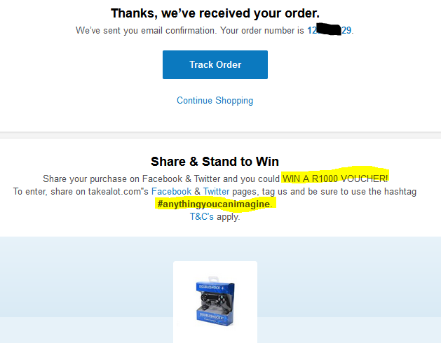 stuza1's tweet photo. #anythingyoucanimagine 

takealot online shopping  ....social engineering? https://t.co/mE1K2jxfIC