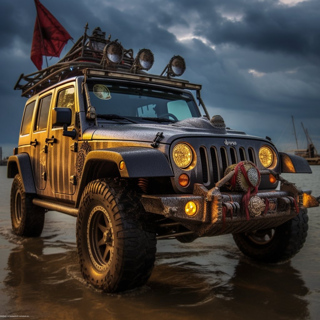 Unleash your inner pirate, conquer the roads with the rugged spirit of a Jeep, & embark on daring adventures. Arrr, the open road awaits! ow.ly/s3zC50OuGUs
*
#CaptainHookInspired #JeepAdventures #AI #MidJourney #Jeep #JeepNation #Pirate #CaptainHook #Trend #nwmsrocks #Beach