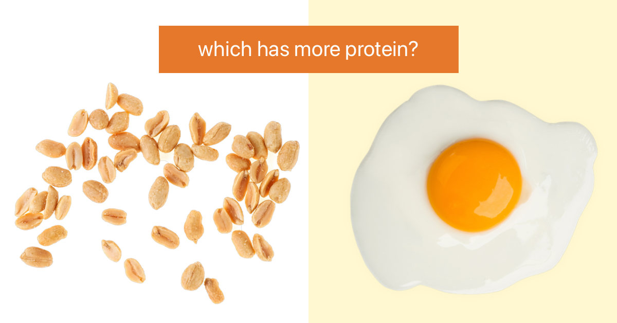 If you guessed peanuts, you cracked this snack stat! With 7 grams per serving, #peanuts have more #protein than an egg. Find #healthy and satisfying Hampton Farms In-Shell Peanuts in the produce section of your local grocery store. #HealthNuts ow.ly/3Q8Z50OuHvh