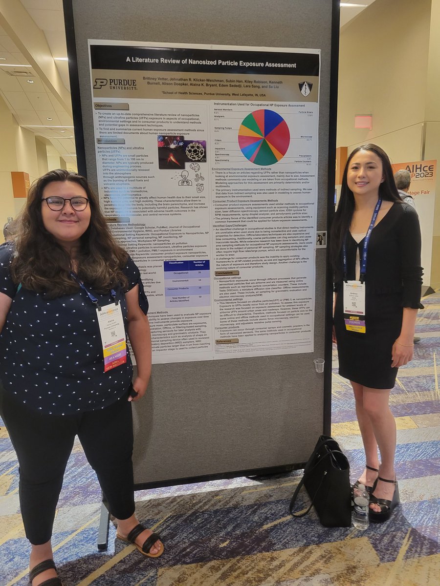EllenMWells's tweet photo. Having a great time at #AIHceEXP 2023! Looking forward to seeing everyone at Purdue Night later today. @PurdueHSCI @AIHA https://t.co/u7aNCYEtSh