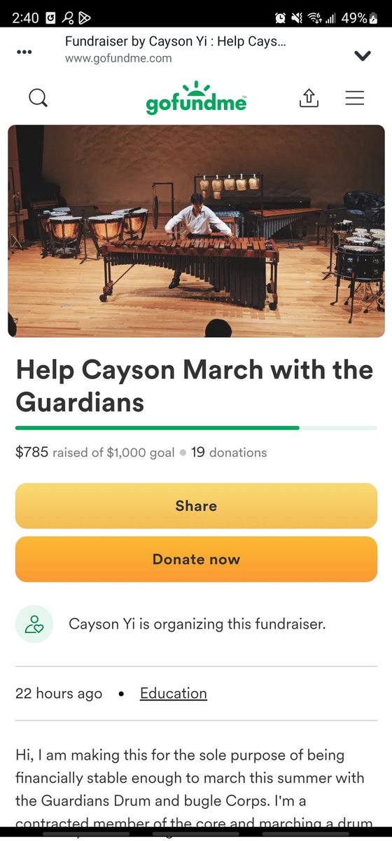 Hey! I would like to kindly ask for everyone's support so I can compete this summer with the guardians! Thank you for taking time out of your day for me!
gofund.me/9d4deaee