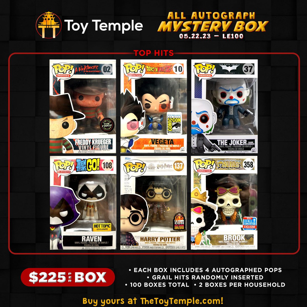 DisTrackers on Twitter "Toy Temple High Roller Autograph Mystery Box