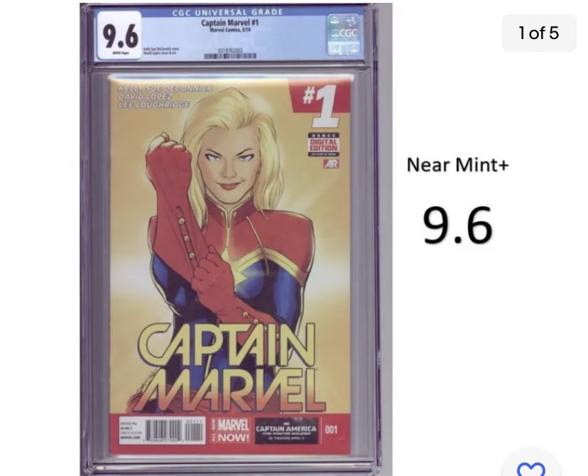 Check out Captain Marvel #1 - Key Comic and 1st appearance of Bee! CGC 9.6 - New Slab! ebay.com/itm/3742213614… — #comicbook #comicsforsale #collectible #comics #comiccon #comiccollecting #comiccollector #comiccommunity #collector #cgc #cgccomics #gradedcomic #CaptainMarvel #mcu