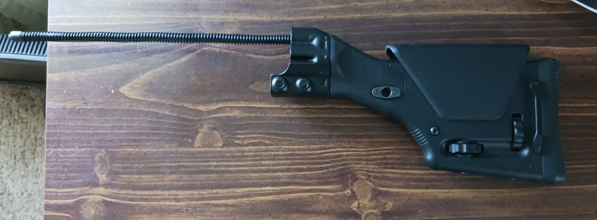 dg310's tweet photo. I went with a green surplus stock. Anybody looking for a magpul stock? #hk91 #ptr91 #c308 #cetme https://t.co/KNppmJVvky