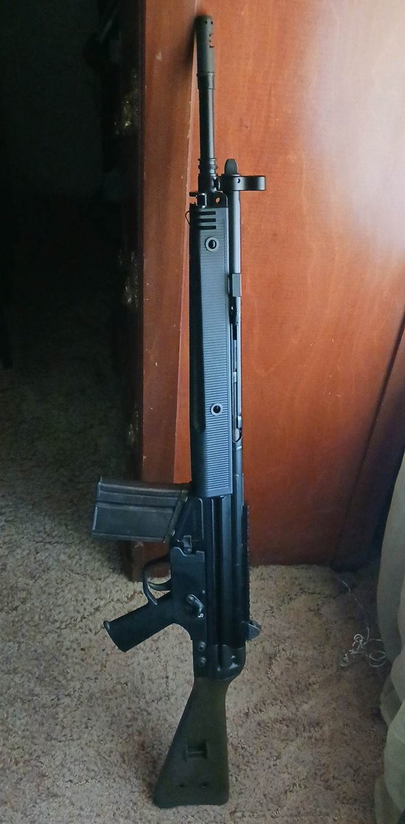 dg310's tweet photo. I went with a green surplus stock. Anybody looking for a magpul stock? #hk91 #ptr91 #c308 #cetme https://t.co/KNppmJVvky