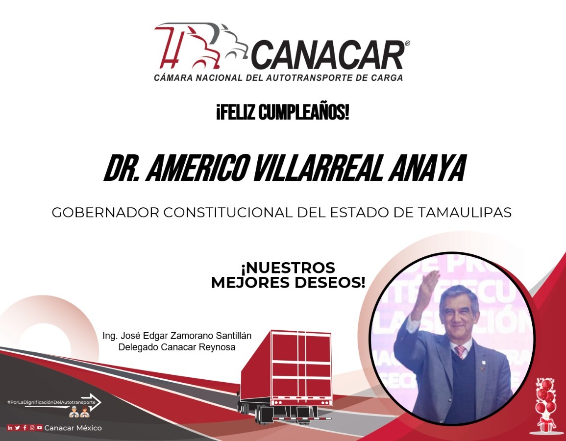 Por este conducto felicitamos al #DrAmericoVillarrealAnaya Gobernador del Estado de Tamaulipas por su cumpleaños
