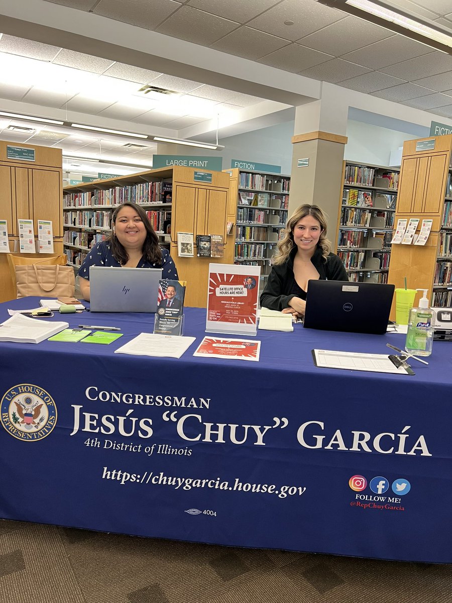 Hinsdale Library on Twitter "Thank you to RepChuyGarcia & staff for hosting office hours at