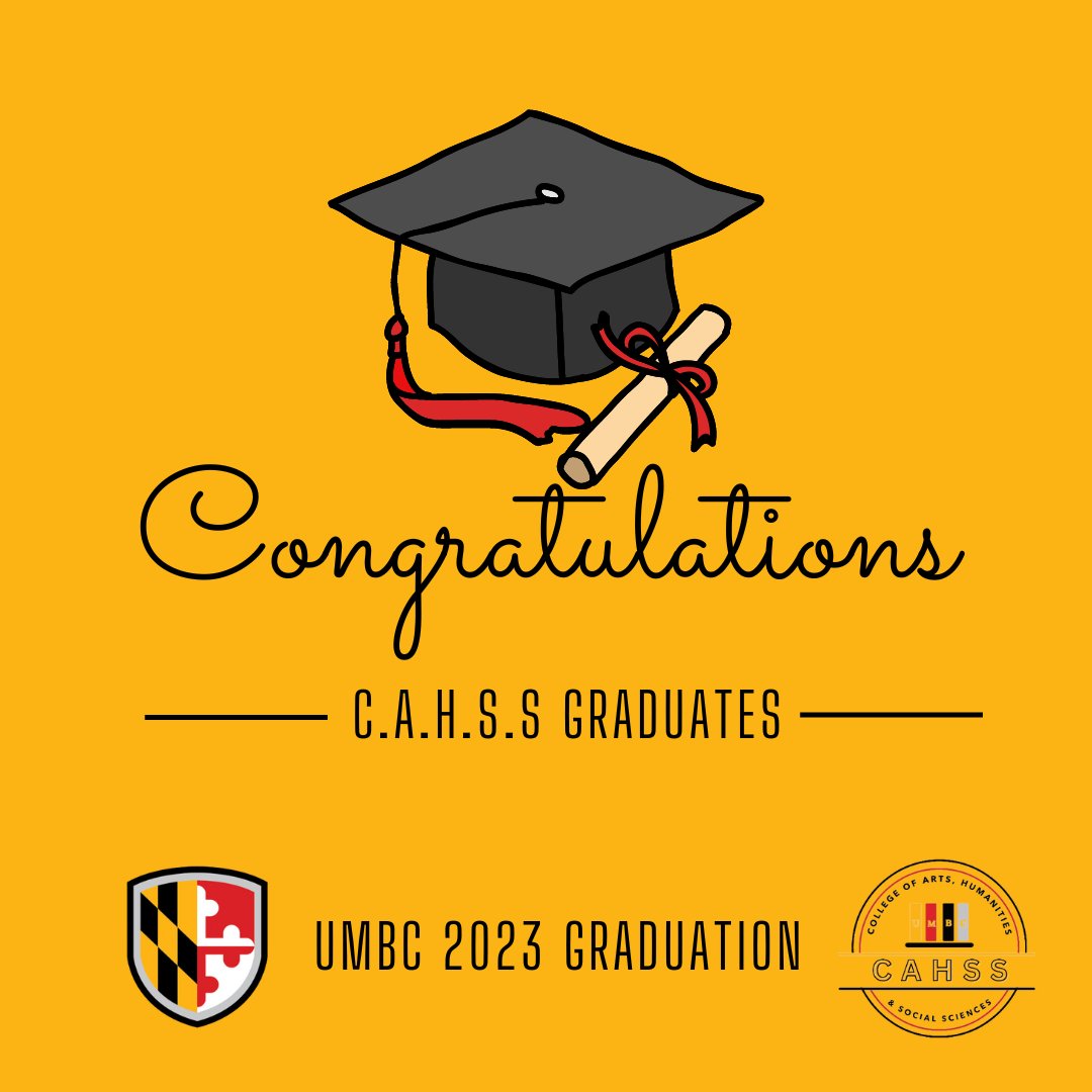 WOOF WOOF 🐾CONGRATULATIONS GRADUATES, on the hard work you have invested in this milestone!🤗✨

<a href="/UMBC/">UMBC</a> Graduate Commencement is 5/24 10 AM in the Chesapeake Employers Insurance Arena. 

Livestream Link: commencement.umbc.edu 
#umbcproud #retrievernation #cahssumbc