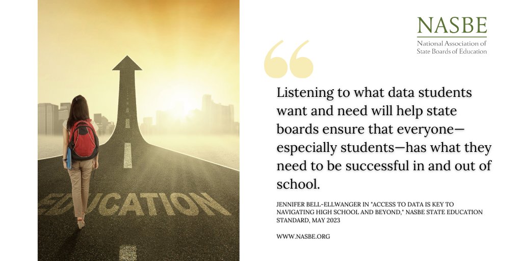State longitudinal data systems should be reoriented toward addressing the information needs of students, parents, and school leaders—addressing who needs access to data, when, and how, argues @jennbellell in #NASBEStandard. More: ow.ly/MnBN50OuvaQ