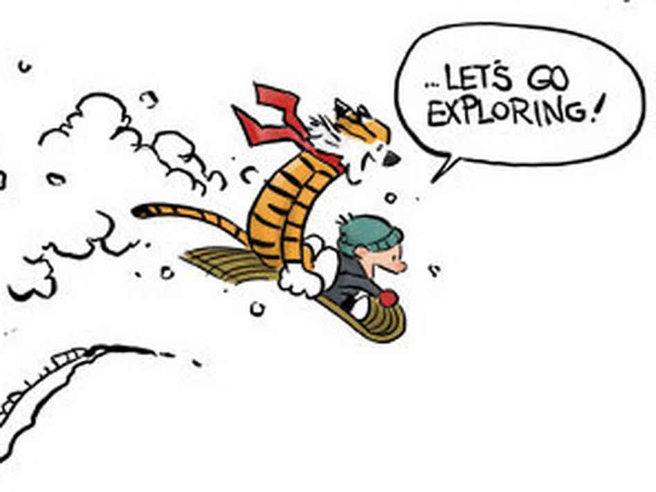 I love #CalvinandHobbes 🐅 I didn’t know about them when I was growing up, but well, it’s never too late! 🤸‍♀️  And sometimes I feel some of Calvin’s approach to growing up really matches my daily interactions with modern software development ✨🩵