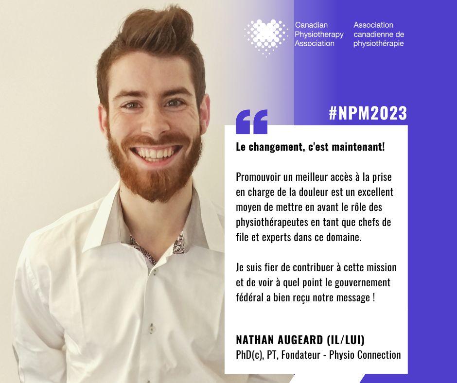 Ce mois-ci, des représentants de l'ACP ont rencontré des membres du Parlement pour discuter du leadership des professionnels de la physiothérapie au sein du système de santé canadien. Voici la réflexion de Nathan Augeard (@nathan_augeard) sur cette expérience. #NPM2023