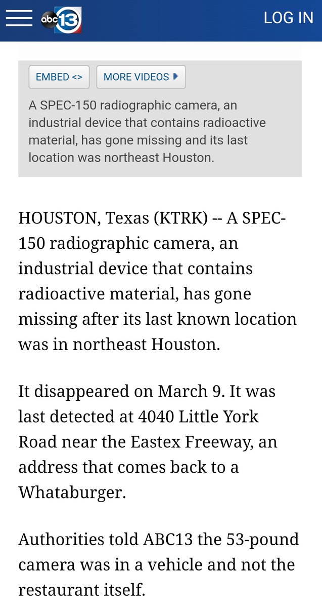 Missing Radiographic Camera Brian O'Shea on Twitter: