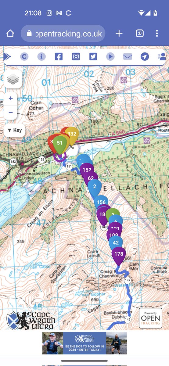 These runners have until 10pm to get to the finish 😬 Follow them here ➡️ live.opentracking.co.uk/capewrathultra…