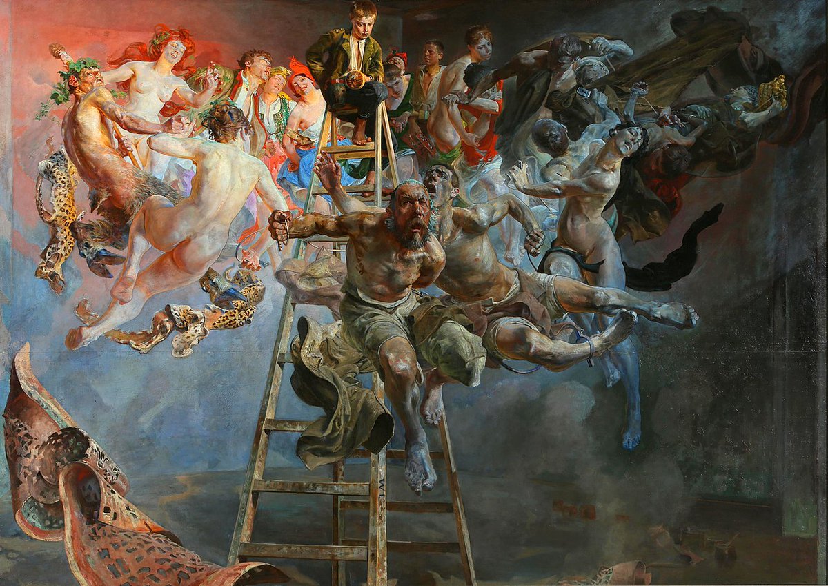 Polska paintings edition 2.5!!!!
After a long break I have decided to come back to my old tweet series!! I will be posting here some cool paintings somehow related to Poland. First one is Vicious Circle, by Jacek Malczewski.