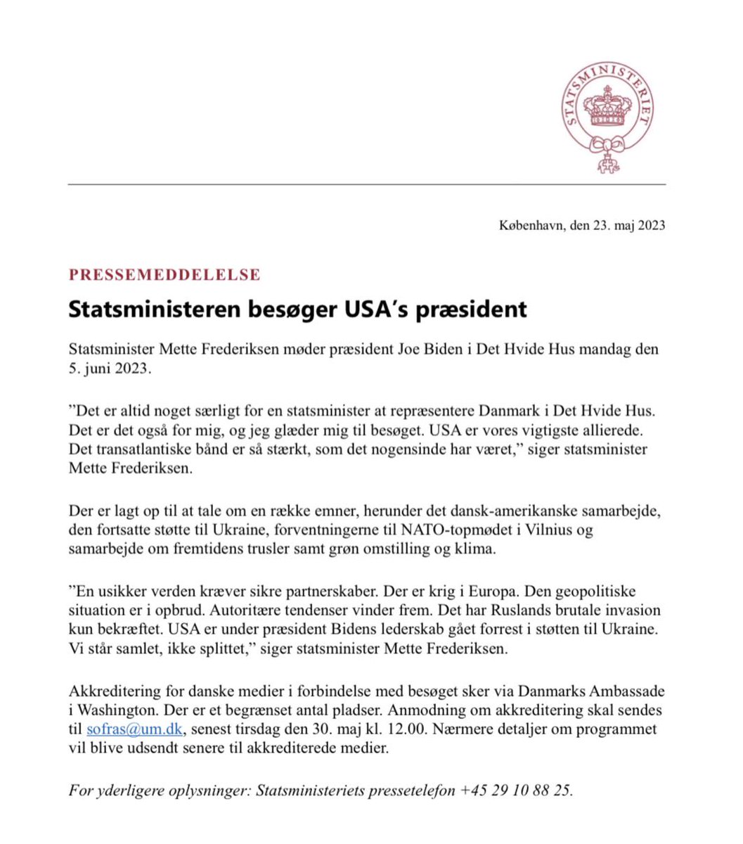 Statsministeriet tweet media