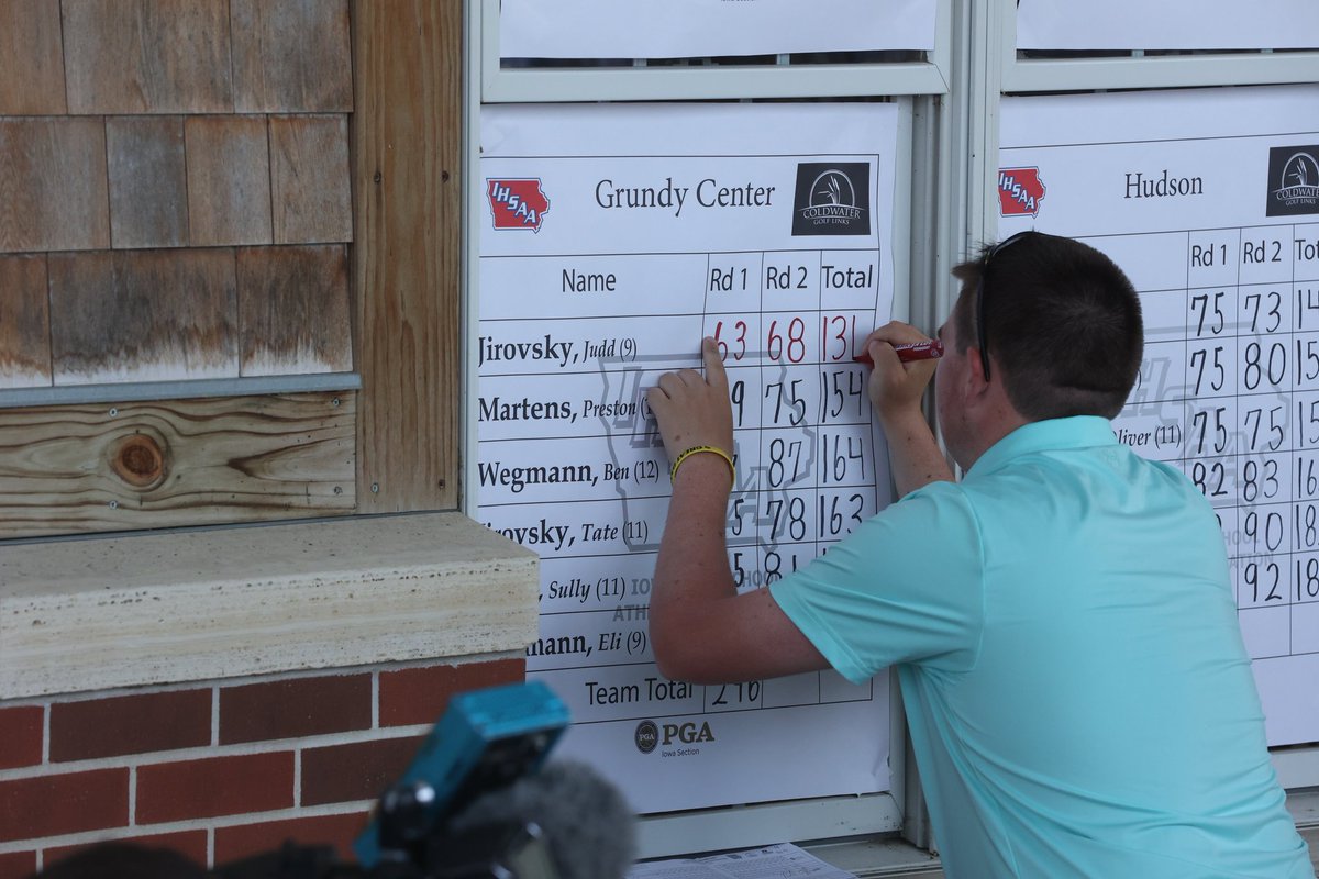 cjeilers's tweet photo. Grundy Center's Judd Jirovsky, your Class 2A Individual Champion with 63 in the first day, 68 the second day #iahsgolf https://t.co/5pb3ifHofl