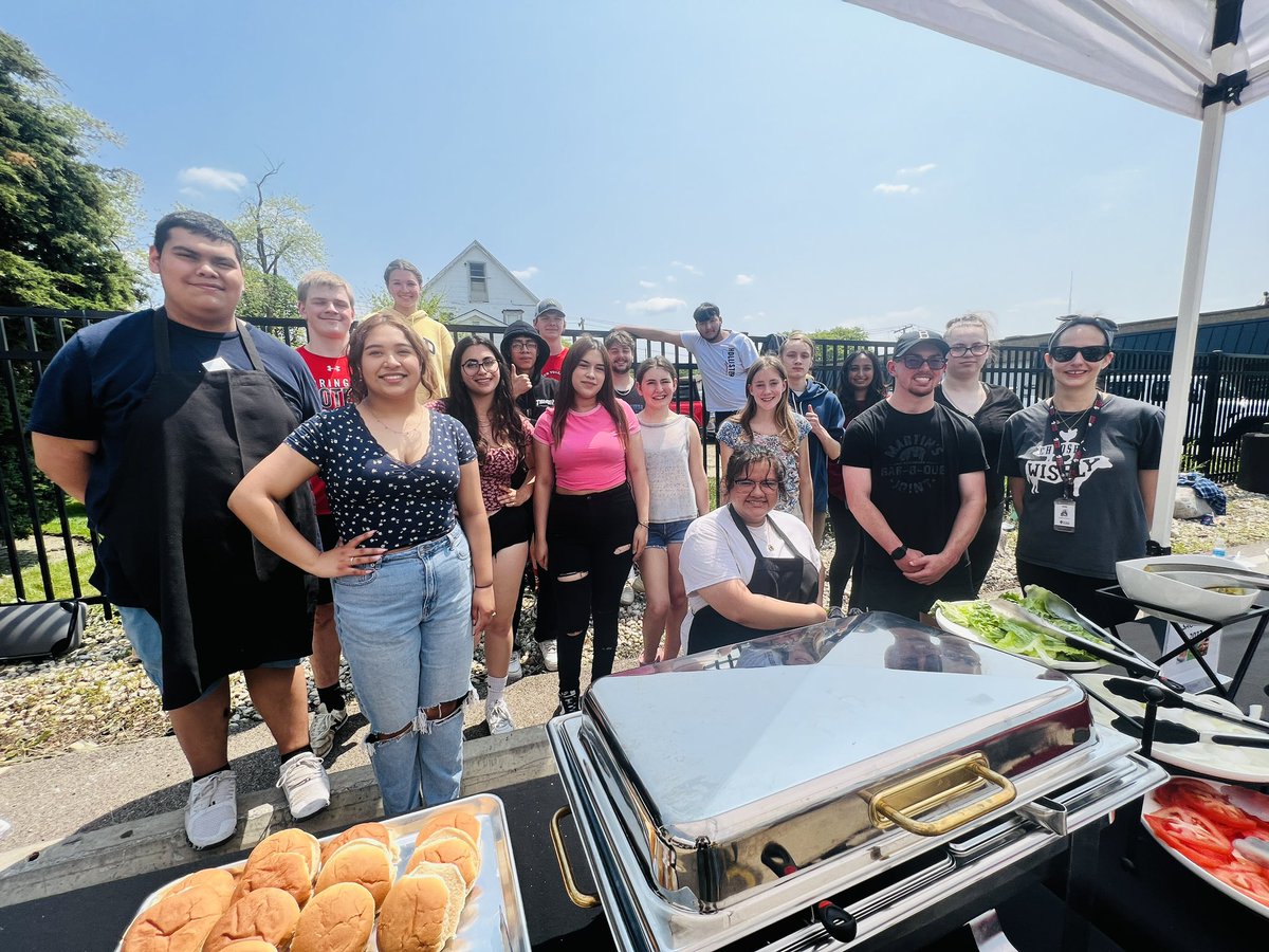 Today our BHS culinary arts students put together a great bbq at the District Administrative Center! ☀️🍔 #WeBelong220