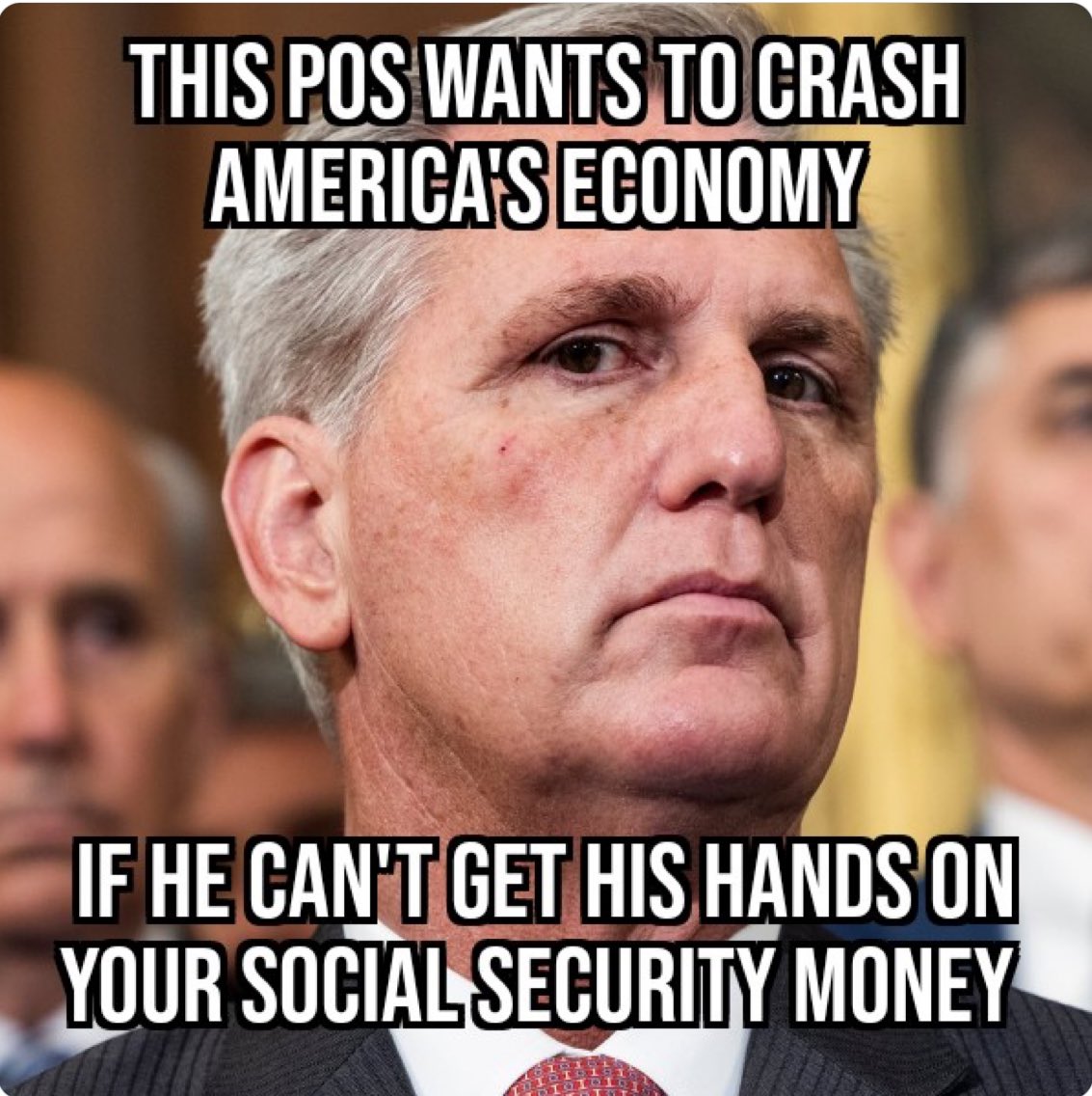 Kevin McCarthy and the corrupt GOP are holding the country’s wellbeing hostage to crash the economy and blame President Biden. Republicans do not care about the people they hurt by refusing to raise the #DebtCeiling although they did so for Trump 3x. #RepublicanDefaultDisaster