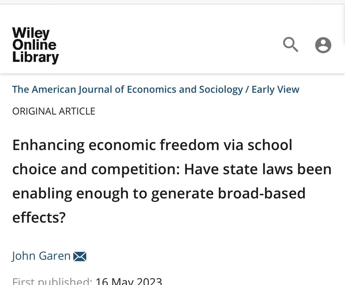 joshcowenMI's tweet photo. FYI that new paper purporting positive #educationfreedom impacts making rounds on the edu-Right is by Kentucky Econ professor John Garen, founding director of the #KochNetwork created Inst for Free Enterprise and affiliate of #statepolicynetwork Bluegrass Institute.
1/2 https://t.co/ai4yzDRiN6
