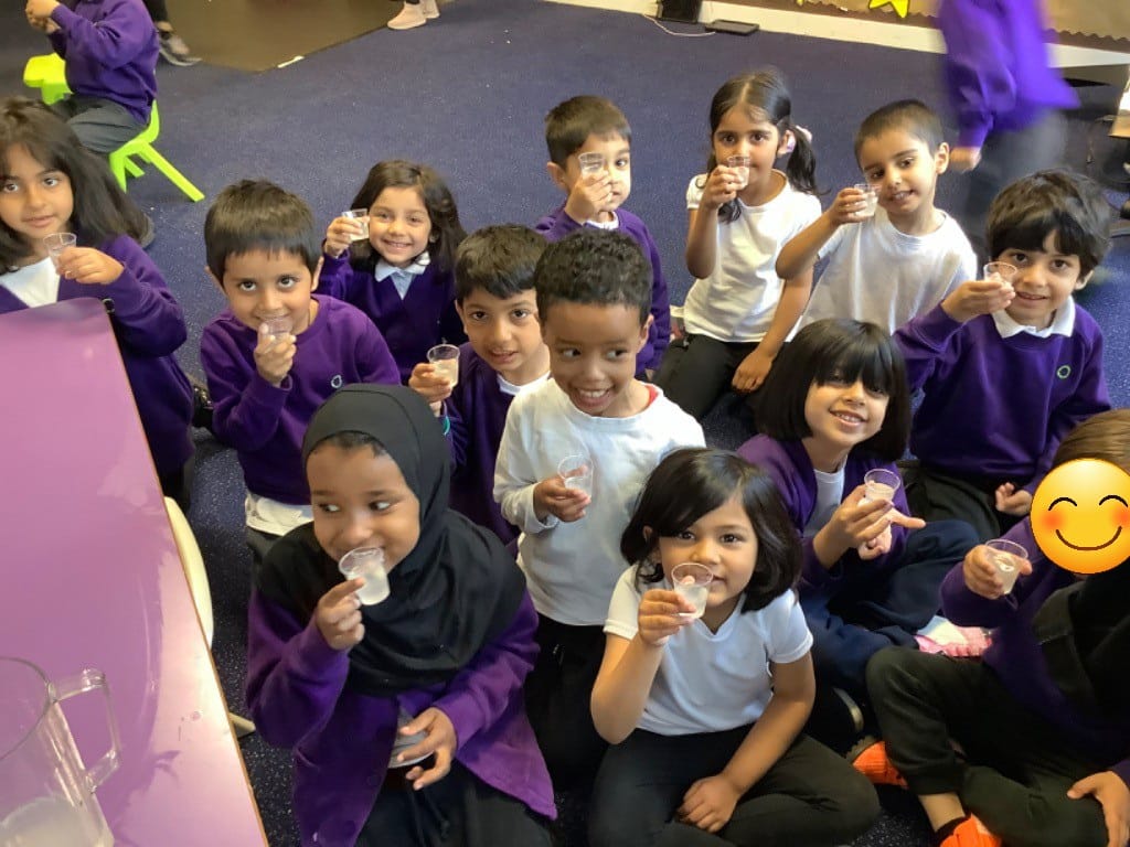 EYFS have been following instructions to make refreshing lemonade #WeAreStar #WritingHooks #Reading #Ambition #Teamwork #LoveLearning #Summer #EYFS