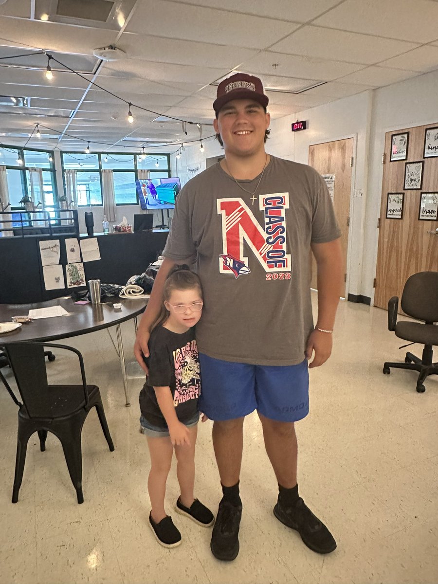 Destined2BeSPED's tweet photo. We spent our last day with our student worker celebrating all of his hard work and upcoming graduation. Next year will look differently without Mr. Carson! We are looking forward to welcoming Ms. Owens this fall! https://t.co/XCL38pLHOj