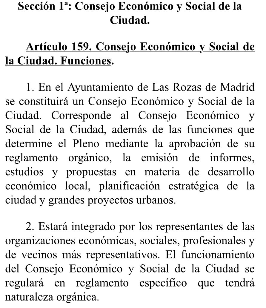 ¿Vas a seguir votando al mismo partido que se HA NEGADO a crear el Consejo Económico y Social incumpliendo su propio Rgto. Orgánico?
¿Será que no les interesa lo que opina el tejido social y empresarial?
🔶HAY OTRA FORMA DE GOBERNAR LAS ROZAS
#NoTeConformes
VOTA <a href="/CsLasRozas/">Ciudadanos Las Rozas</a>