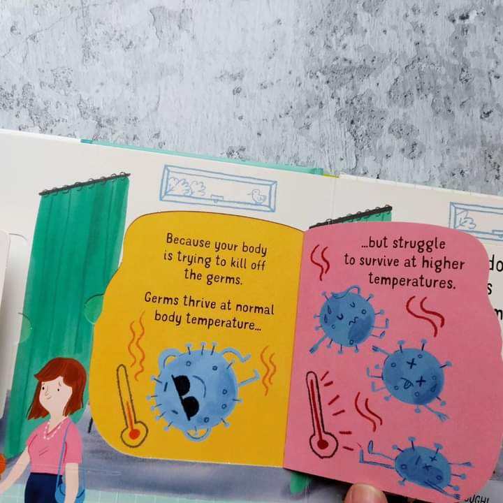 How are we feeling about germs these days? I feel like we spent 2yrs talking about them non-stop, some of our wee.i.p.'s still have questions. From how they infect us to how our bodies fight them off. I can picture my 6yo asking the q's in this brand new book #booklady #germs