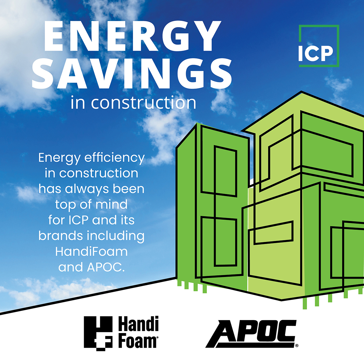Energy efficiency in construction has always been top of mind for ICP and its brands including HandiFoam and APOC. Now with the expanded tax incentives through the Inflation Reduction Act, the opportunities are exponential.

Learn more, here ➡️ view.ceros.com/icp-group/ener…