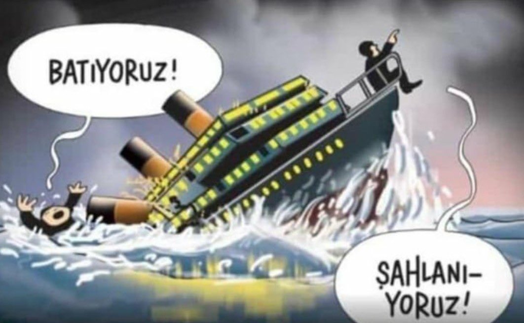 Bağırdığı gemiye "tekrar kaptan olsun" diye, aynı kişiye destek verenlere ; 
Batan geminin malları denir