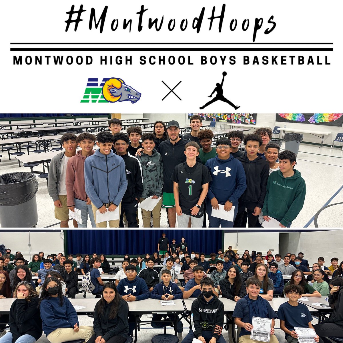 Had a great time visiting @Slider_Middle today to talk about our summer basketball camp and incoming 9th grade summer basketball workouts ! Thank you Mr. Rios for your support as always !
#FutureRams🐏 #MontwoodHoops🏀