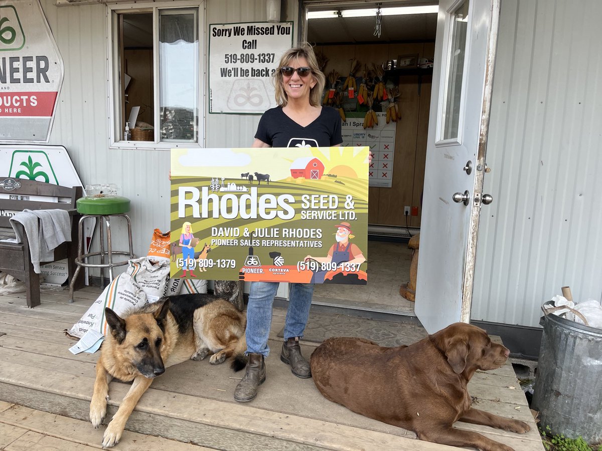 For those that don’t know…This is who we are. Rhodes Seed &amp; Service Ltd. David &amp; Julie Rhodes your Pioneer Sales Rep since 2008.