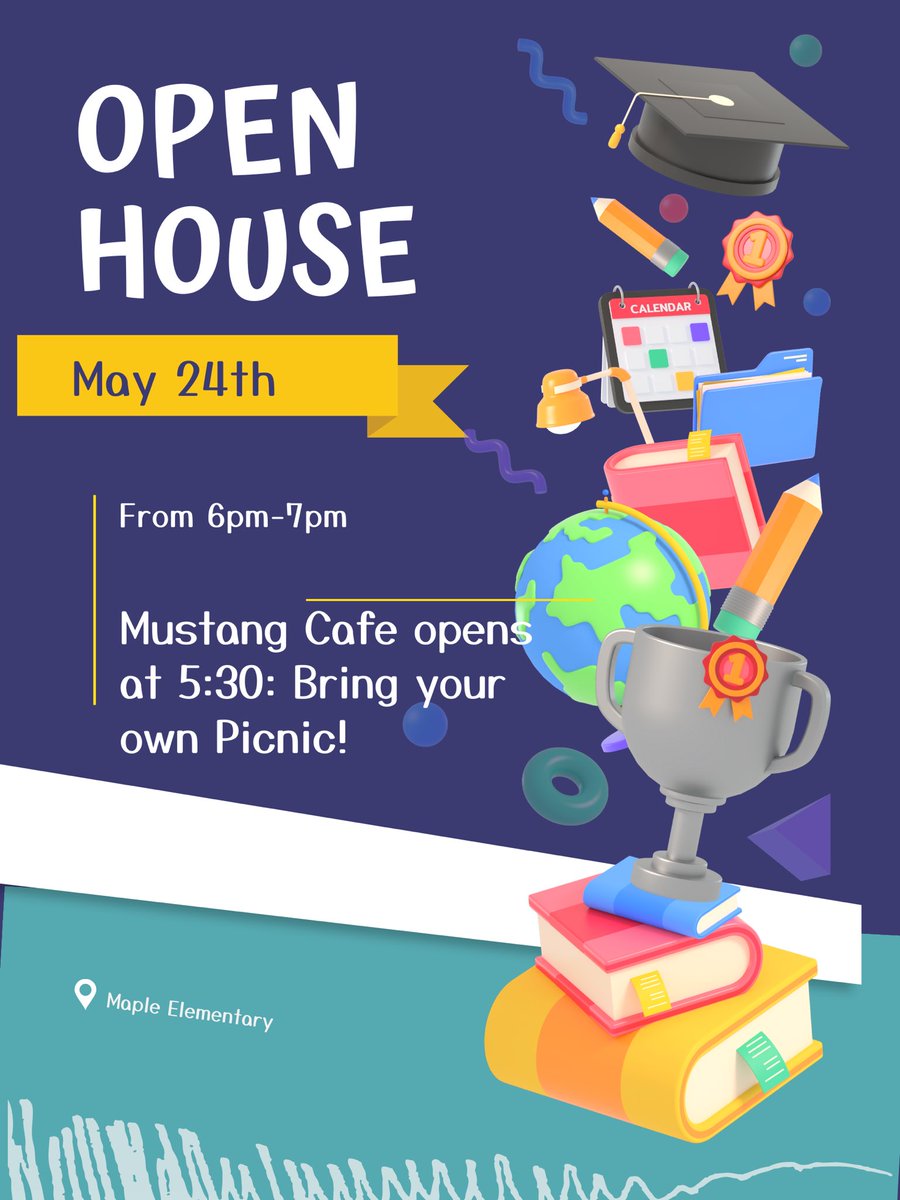 maple_np's tweet photo. 🚨Open House is tomorrow night! 🚨 We are so excited to see you all there! #cvusdforward #maplemustangs🍁🐎 https://t.co/Pg36H4NTjL