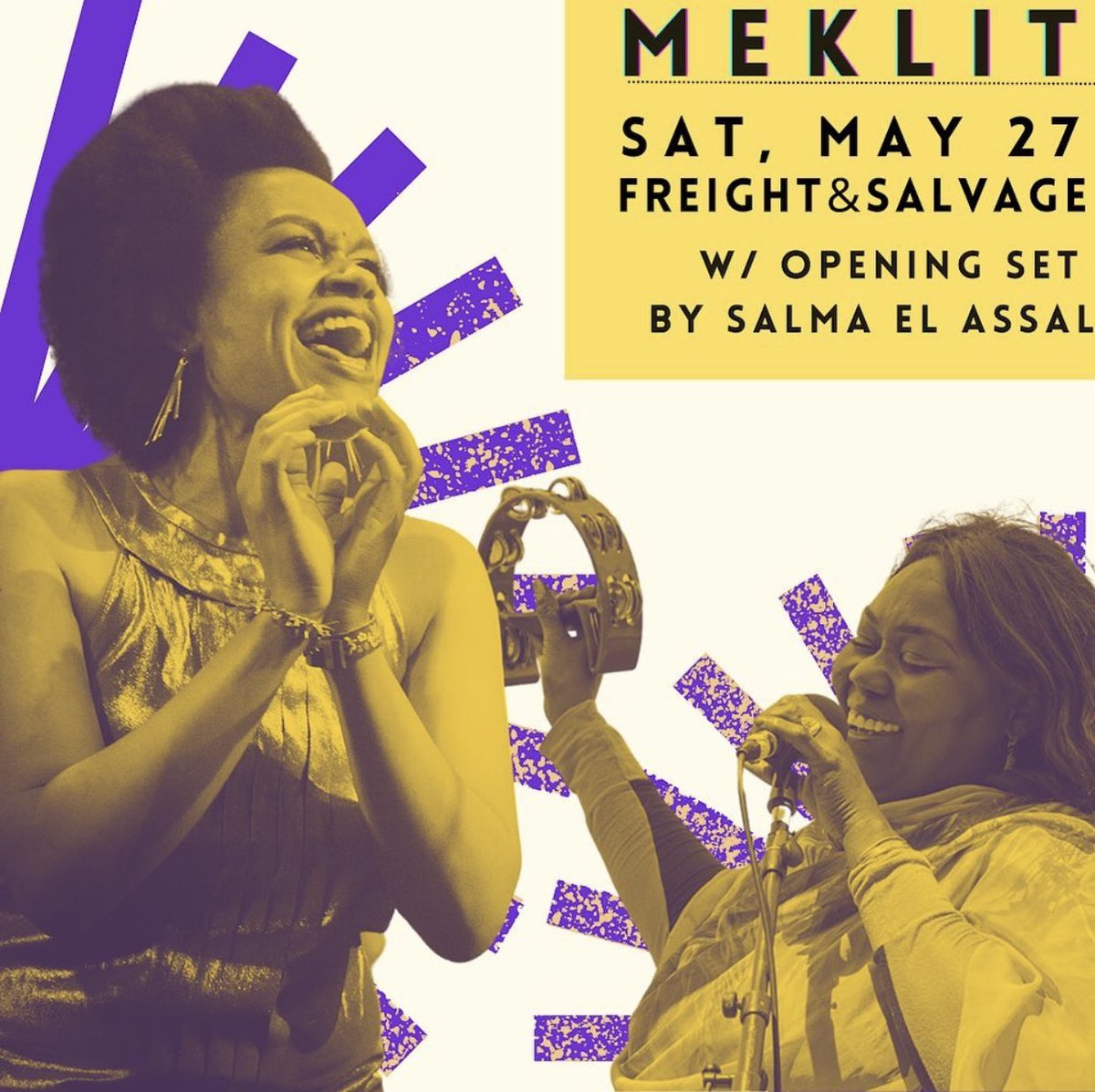 Bay Area fam- some musical relief coming this Sat night- join me, @meklitmusic & Salma Elassal for some traditional Ethiopian & Sudanese songs. Sudanis- bring lots of tissues cuz Salma’s set is all songs of home, love and longing 💔🇸🇩 TIX: bit.ly/MeklitFreight