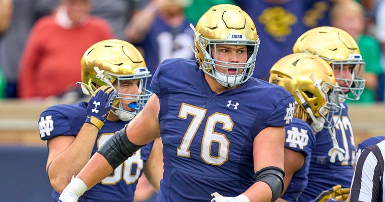 Per @On3sports, Notre Dame has three of the top 100 players in college football in 2023. 

Here's who they are and where they rank: on3.com/teams/notre-da…