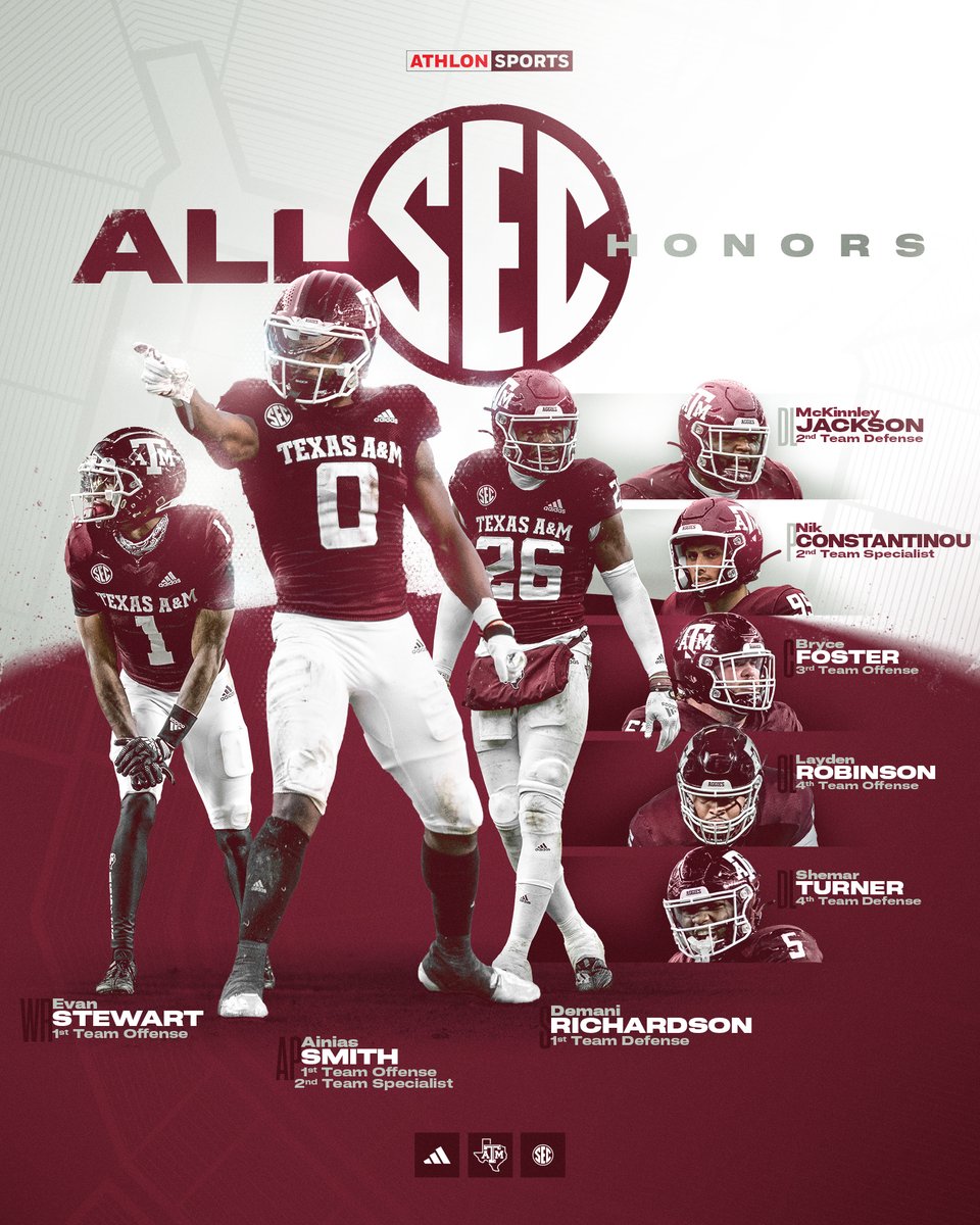 The first batch of Preseason All-SEC honors is here🏅 #GigEm