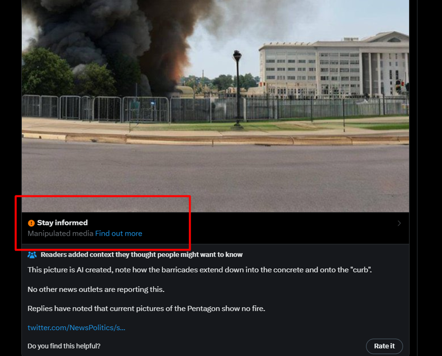 NEWS: Twitter has started labelling tweets with AI-generated pictures and  videos when such images "are likely to result in widespread confusion on  public issues", under its new Manipulated Media policy.