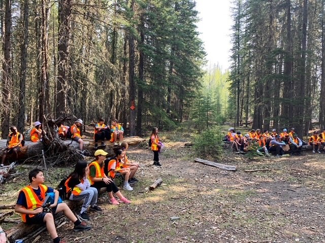 stwilliam_ccsd's tweet photo. On Friday the smoke cleared and our gr. 5 &amp; 6 students were able to learn about their environment at Jumping Pound Demonstration Forest.  What an amazing day! We are blessed to have such beauty in our own backyard. https://t.co/4hFdrIWPZg