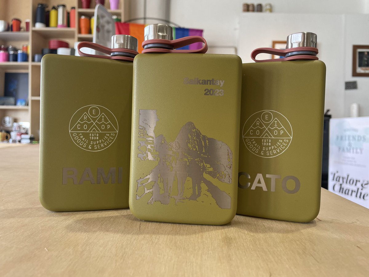 inscriptu's tweet image. Look at the interesting use of negative space and form when this artist worked with us to create these engraved flasks they brought in. They even took care with the custom placement on the back to work.

Do you have any interesting ideas to engrave? 
inscriptu.com
