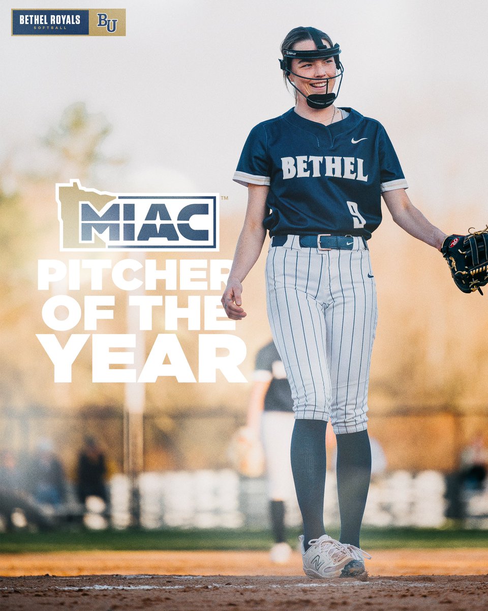 MIAC Coach of the Year & Pitcher of the Year are just two of the many postseason awards for @BethelRoyalsSB this season. Check them all out below🙌🏻⬇️ #WeAreBU #D3SB