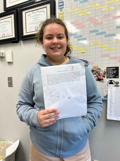 AbbeyJBolton's tweet photo. Addison shared her favorite memory of being a #DaveyDragon this morning. Thank you Addison for taking the time to share your story with the school. We love you!
@KentSchools @Ghorning6 https://t.co/jKF4eFoCwO