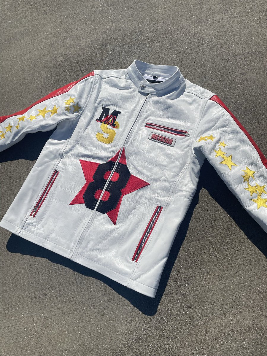 MET_STAR_'s tweet image. MS LEATHER MOTO JACKET V.2 OUT NOW! LINK IN BIO ✨