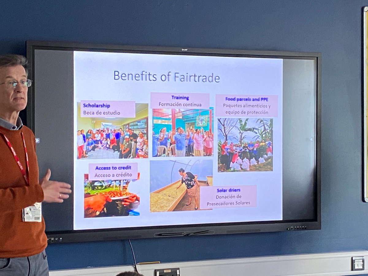 EleanorRandal20's tweet photo. Year 5 and 6 @MayParkPri were so lucky to have a visit today from a Nicaraguan Coffee farmer. Erika is part of a Fairtrade Cooperative. She was inspirational. Thank you to the Bristol Twinning team for letting us be a part of it. And thanks to Nick for his translation! https://t.co/jXZYALxQki