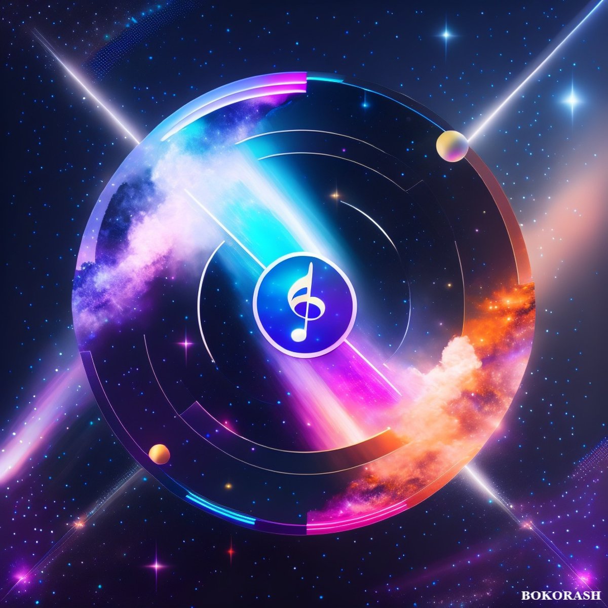NFTBOKORASH's tweet photo. Unveiling the #GalacticSymphony: The Sound of the #Blockchain 🎵🌌 An exclusive #NFT crafted by #BOKORASH, fusing the cosmic symphony with the intricate beauty of #blockchain. A visual masterpiece that resonates with the rhythm of the universe. #cryptoart #NFTcommunity #NFTartist https://t.co/sEuXmWbiWq